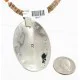 Large HANDMADE Certified Authentic Navajo .925 Sterling Silver Turquoise Graduated Melon Shell Native American Necklace 15971