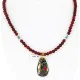 12kt Gold Filled And .925 Sterling Silver Handmade Gaco Certified Authentic Navajo Coral Agate and Turquoise Native American Necklace 24328-6 12kt Gold Filled And .925 Sterling Silver Handmade Gaco Certified Authentic Navajo Coral Agate and Turquoise Native American Necklace 24328-6