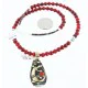 12kt Gold Filled And .925 Sterling Silver Handmade Gaco Certified Authentic Navajo Coral Agate and Turquoise Native American Necklace 24328-6 12kt Gold Filled And .925 Sterling Silver Handmade Gaco Certified Authentic Navajo Coral Agate and Turquoise Native American Necklace 24328-6