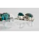Handmade Certified Authentic Navajo .925 Sterling Silver and Turquoise Coral Native American Necklace 16023-3