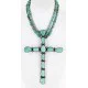 Handmade Certified Authentic Cross Navajo .925 Sterling Silver Turquoise Native American Necklace 24111 Handmade Certified Authentic Cross Navajo .925 Sterling Silver Turquoise Native American Necklace 24111