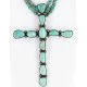 Handmade Certified Authentic Cross Navajo .925 Sterling Silver Turquoise Native American Necklace 24111 Handmade Certified Authentic Cross Navajo .925 Sterling Silver Turquoise Native American Necklace 24111