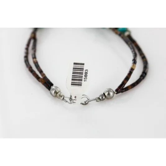 Handmade Certified Authentic Cross Navajo .925 Sterling Silver Turquoise Native American Necklace 24111 Handmade Certified Authentic Cross Navajo .925 Sterling Silver Turquoise Native American Necklace 24111