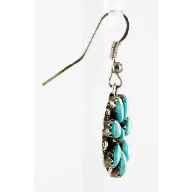 Handmade Certified Authentic Navajo .925 Sterling Silver Natural Turquoise Set Native American Necklace Earrings 15749-17945 Handmade Certified Authentic Navajo .925 Sterling Silver Natural Turquoise Set Native American Necklace Earrings 15749-17945