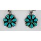 Handmade Certified Authentic Navajo .925 Sterling Silver Natural Turquoise Set Native American Necklace Earrings 15749-17945