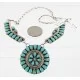 Handmade Certified Authentic Navajo .925 Sterling Silver Natural Turquoise Set Native American Necklace Earrings 15749-17945 Handmade Certified Authentic Navajo .925 Sterling Silver Natural Turquoise Set Native American Necklace Earrings 15749-17945