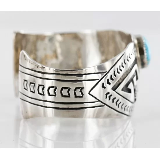 Native American Certified Authentic Navajo .925 Sterling Silver Turquoise Bracelet 12466 Native American Certified Authentic Navajo .925 Sterling Silver Turquoise Bracelet 12466