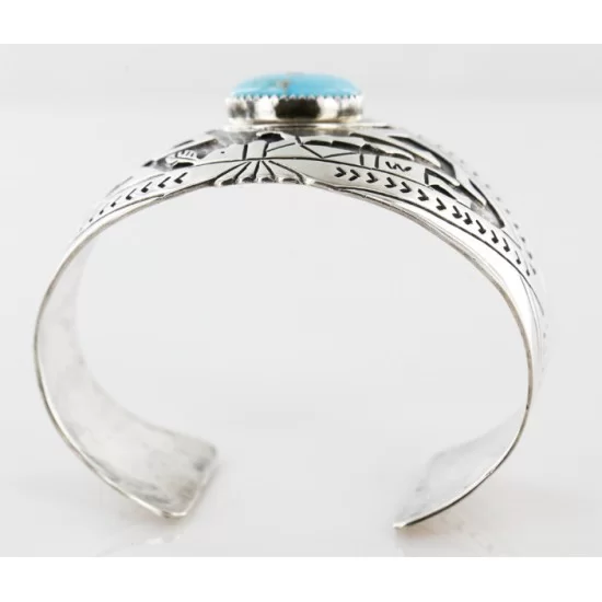 Native American Certified Authentic Navajo .925 Sterling Silver Turquoise Bracelet 12466 Native American Certified Authentic Navajo .925 Sterling Silver Turquoise Bracelet 12466