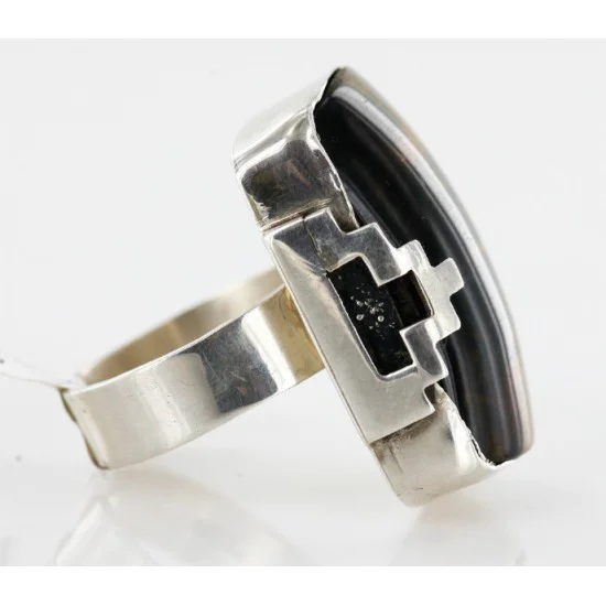 .925 Sterling Silver Handmade Certified Authentic Navajo TIGERS EYE Native American Ring 12579 .925 Sterling Silver Handmade Certified Authentic Navajo TIGERS EYE Native American Ring 12579
