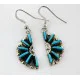 Petit Point Handmade Certified Authentic Zuni .925 Sterling Silver Turquoise Set Native American Necklace Earrings 15790-17946 Petit Point Handmade Certified Authentic Zuni .925 Sterling Silver Turquoise Set Native American Necklace Earrings 15790-17946