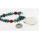 Handmade Certified Authentic Mae Peshlakei Navajo .925 Sterling Silver Turquoise Native American Necklace 15014 Handmade Certified Authentic Mae Peshlakei Navajo .925 Sterling Silver Turquoise Native American Necklace 15014
