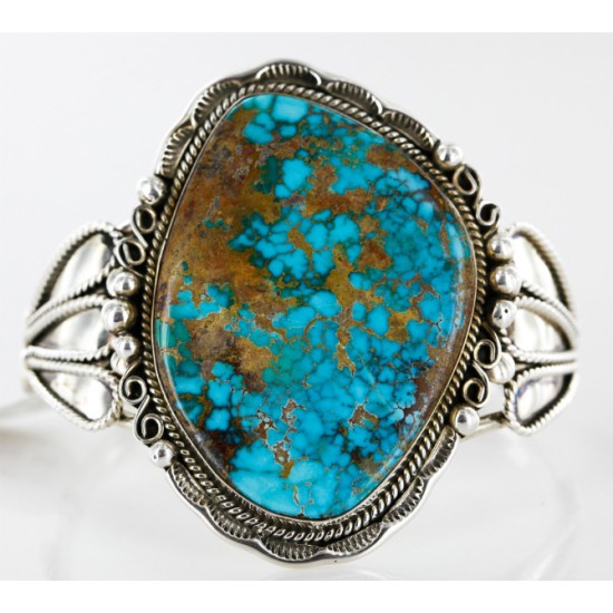 Handmade Certified Authentic Navajo .925 Sterling Silver Turquoise Native American Cuff Bracelet 12674 Handmade Certified Authentic Navajo .925 Sterling Silver Turquoise Native American Cuff Bracelet 12674