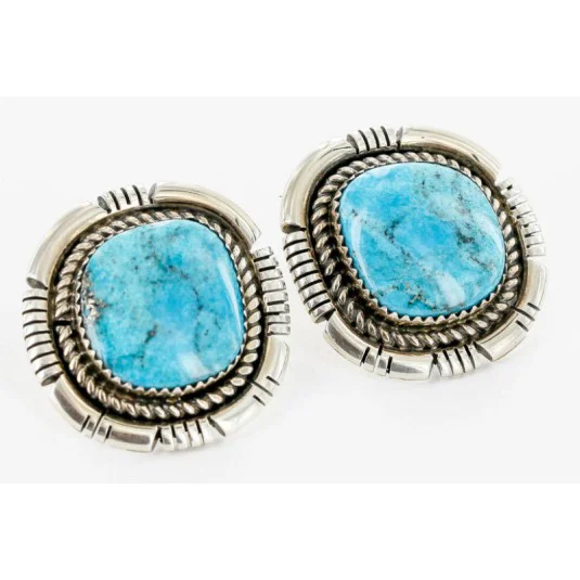 Handmade Certified Authentic Navajo .925 Sterling Silver Turquoise Squash Blossom Native American Necklace and Earrings Set Ray Begay 15740-17659 Handmade Certified Authentic Navajo .925 Sterling Silver Turquoise Squash Blossom Native American Necklace and Earrings Set Ray Begay 15740-17659