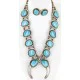 Handmade Certified Authentic Navajo .925 Sterling Silver Turquoise Squash Blossom Native American Necklace and Earrings Set Ray Begay 15740-17659 Handmade Certified Authentic Navajo .925 Sterling Silver Turquoise Squash Blossom Native American Necklace and Earrings Set Ray Begay 15740-17659