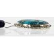 Handmade Certified Authentic Navajo 12kt Gold Filled .925 Sterling Silver Natural LAPIS and Turquoise Native American Necklace 14980