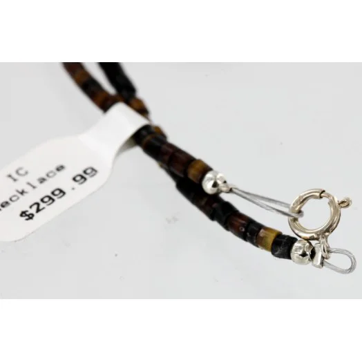 Handmade Certified Authentic Navajo 12kt Gold Filled .925 Sterling Silver Natural LAPIS and Turquoise Native American Necklace 14980