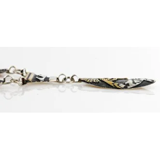 Handmade Certified Authentic Kokopelli Navajo .925 Sterling Silver and 12kt Gold Filled Set Native American Necklace and Bracelet 15870-12591 Handmade Certified Authentic Kokopelli Navajo .925 Sterling Silver and 12kt Gold Filled Set Native American Necklace and Bracelet 15870-12591