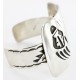 Bear Paw Certified Authentic Navajo .925 Sterling Silver Signed Native American Bracelet 12476