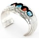 Certified Authentic Navajo .925 Sterling Silver Coral Turquoise Signed BENALLY Native American Bracelet 1293 Certified Authentic Navajo .925 Sterling Silver Coral Turquoise Signed BENALLY Native American Bracelet 1293