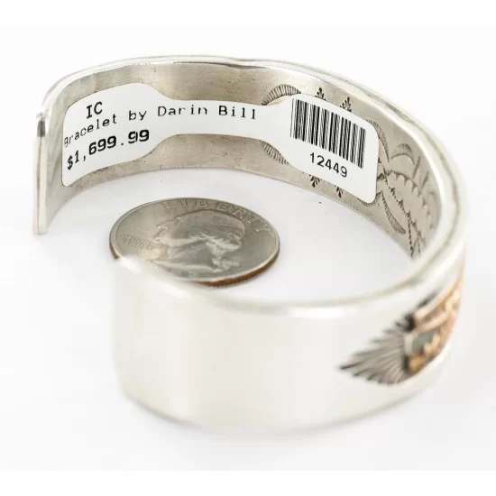 Darin Bill Bracelet Navajo Silver Gold Filled