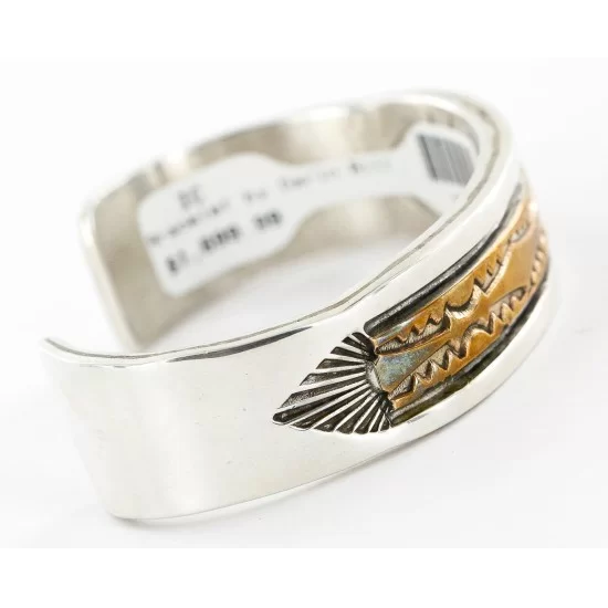 Darin Bill Bracelet Navajo Silver Gold Filled