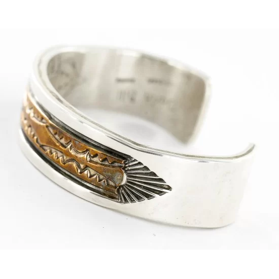 Darin Bill Bracelet Navajo Silver Gold Filled