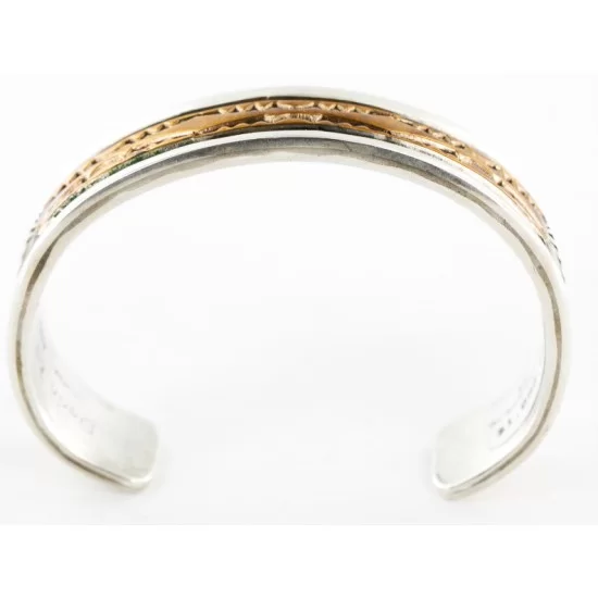 Darin Bill Bracelet Navajo Silver Gold Filled