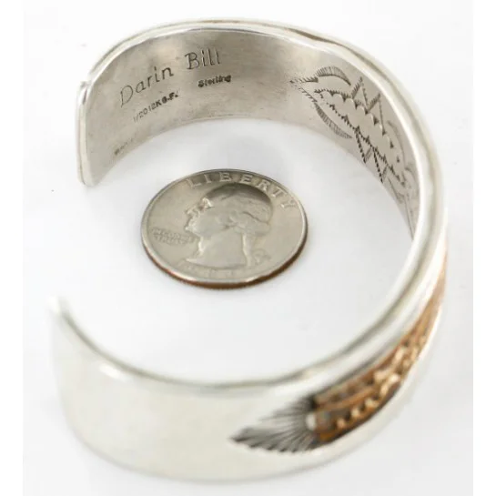 Darin Bill Bracelet Navajo Silver Gold Filled
