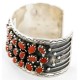 Certified Authentic Navajo .925 Sterling Silver Natural Coral Native American Bracelet 12295 Certified Authentic Navajo .925 Sterling Silver Natural Coral Native American Bracelet 12295