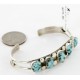 Handmade Certified Authentic Navajo .925 Sterling Silver Natural Turquoise Native American Bracelet 12755-4 Handmade Certified Authentic Navajo .925 Sterling Silver Natural Turquoise Native American Bracelet 12755-4