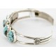 Handmade Certified Authentic Navajo .925 Sterling Silver Natural Turquoise Native American Bracelet 12755-4 Handmade Certified Authentic Navajo .925 Sterling Silver Natural Turquoise Native American Bracelet 12755-4