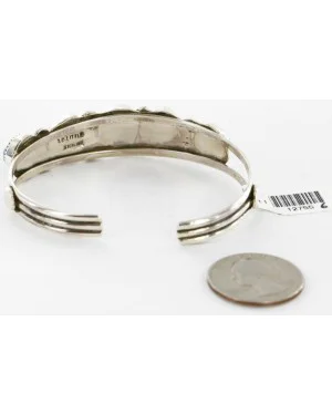 Handmade Certified Authentic Navajo .925 Sterling Silver Natural Turquoise Native American Bracelet 20 12755-6 Handmade Certified Authentic Navajo .925 Sterling Silver Natural Turquoise Native American Bracelet 20 12755-6