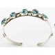 Handmade Certified Authentic Navajo .925 Sterling Silver Natural Turquoise Native American Bracelet 20 12755-6