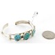 Handmade Certified Authentic Navajo .925 Sterling Silver Turquoise Native American Bracelet 12754-1