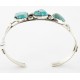 Handmade Certified Authentic Navajo .925 Sterling Silver Natural Turquoise Native American Bracelet 12754-4 Handmade Certified Authentic Navajo .925 Sterling Silver Natural Turquoise Native American Bracelet 12754-4