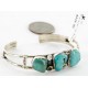 Handmade Certified Authentic Navajo .925 Sterling Silver Natural Turquoise Native American Bracelet 12754-4 Handmade Certified Authentic Navajo .925 Sterling Silver Natural Turquoise Native American Bracelet 12754-4