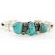 Handmade Certified Authentic Navajo .925 Sterling Silver Natural Turquoise Native American Bracelet 12754-4 Handmade Certified Authentic Navajo .925 Sterling Silver Natural Turquoise Native American Bracelet 12754-4