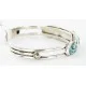 Handmade Certified Authentic Navajo .925 Sterling Silver Natural Turquoise Native American Bracelet 12755-1 Handmade Certified Authentic Navajo .925 Sterling Silver Natural Turquoise Native American Bracelet 12755-1