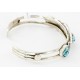 Handmade Certified Authentic Navajo .925 Sterling Silver Natural Turquoise Native American Bracelet 12755-2
