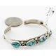 Handmade Certified Authentic Navajo .925 Sterling Silver Natural Turquoise Native American Bracelet 12755-2 Handmade Certified Authentic Navajo .925 Sterling Silver Natural Turquoise Native American Bracelet 12755-2