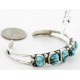 Handmade Certified Authentic Navajo .925 Sterling Silver Natural Turquoise Native American Bracelet 12764