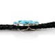 Handmade Certified Authentic Navajo .925 Sterling Silver Turquoise Nuggets Native American Leather Bolo Tie  1189