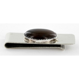 Handmade Certified Authentic Navajo .925 Sterling Silver Natural Tigers Eye Native American Money Clip 1227 Handmade Certified Authentic Navajo .925 Sterling Silver Natural Tigers Eye Native American Money Clip 1227