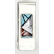 Handmade Certified Authentic Signed Navajo Nickel Inlaid Natural Turquoise Coral Mother of Pearl and Black Onyx Native American Money Clip 11245 Handmade Certified Authentic Signed Navajo Nickel Inlaid Natural Turquoise Coral Mother of Pearl and Black Onyx Native American Money Clip 11245
