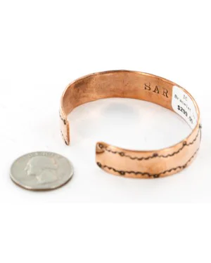 Handmade Horse Certified Authentic Navajo Pure .925 Sterling Silver and Copper Native American Bracelet 12762-3-0 Handmade Horse Certified Authentic Navajo Pure .925 Sterling Silver and Copper Native American Bracelet 12762-3-0