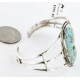 Handmade Certified Authentic Navajo .925 Sterling Silver Natural Turquoise Native American Cuff Bracelet 12769
