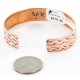 Handmade Bear Certified Authentic Roanhorse Navajo Pure .925 Sterling Silver and Copper Native American Bracelet 12770-3-2