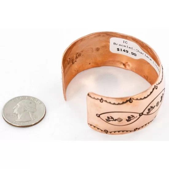 Handmade Horse Certified Authentic Navajo Pure Copper Native American Bracelet 12771 Handmade Horse Certified Authentic Navajo Pure Copper Native American Bracelet 12771