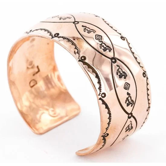 Handmade Horse Certified Authentic Navajo Pure Copper Native American Bracelet 12771 Handmade Horse Certified Authentic Navajo Pure Copper Native American Bracelet 12771