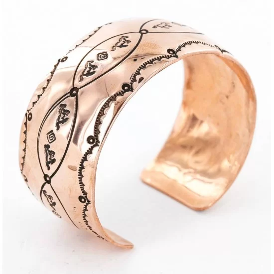 Handmade Horse Certified Authentic Navajo Pure Copper Native American Bracelet 12771 Handmade Horse Certified Authentic Navajo Pure Copper Native American Bracelet 12771